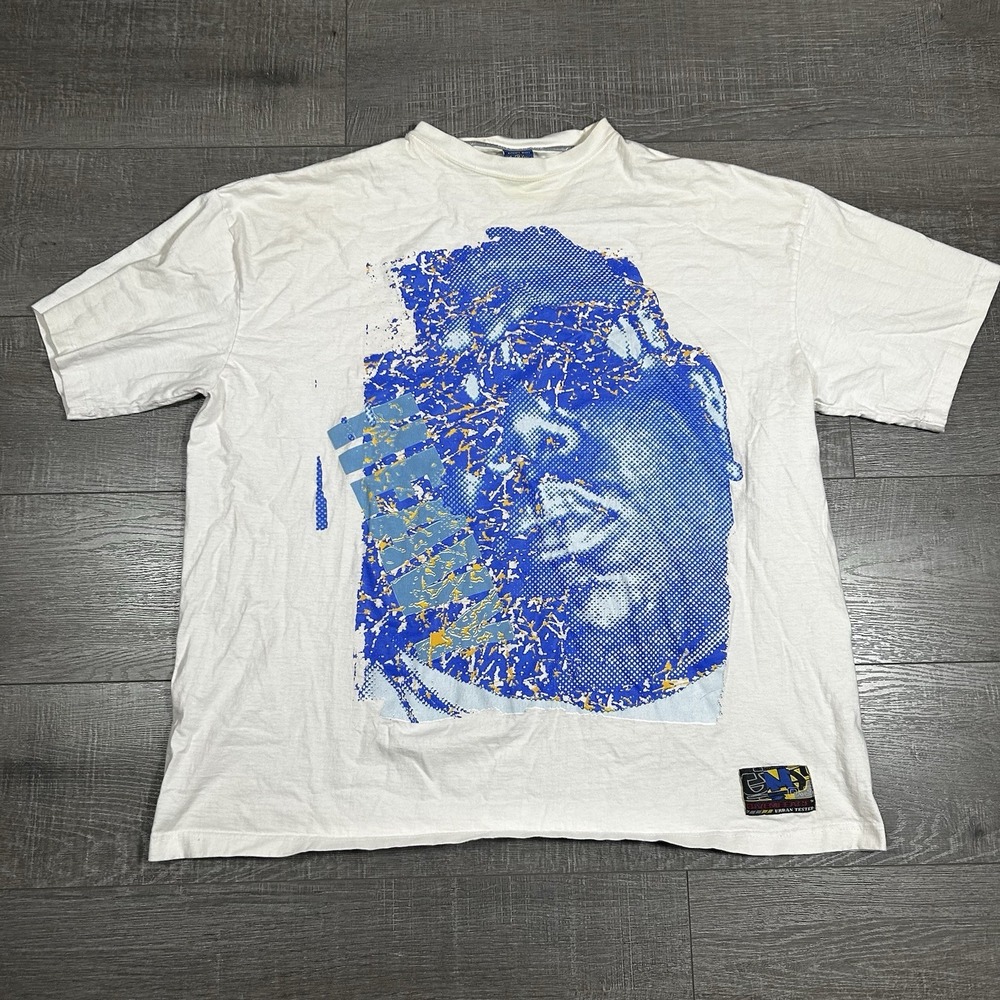 Vintage GiveMeFace XXL Graphic Tee Biggie Style Hip Hop Shirt Mongolia Rare
